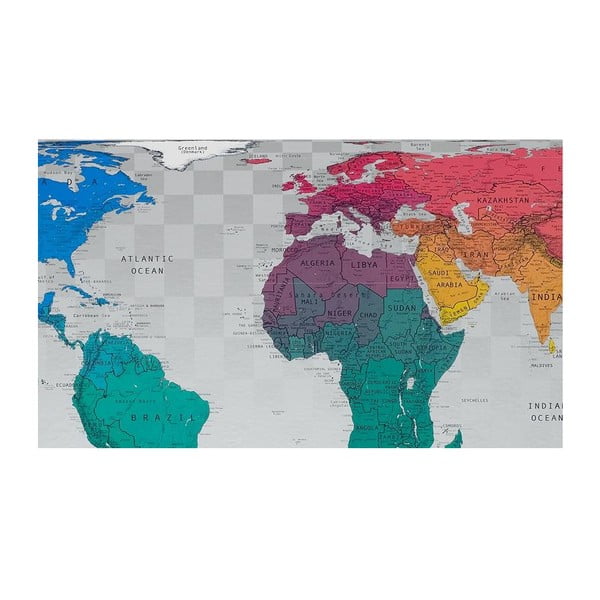 Mapa světa v průhledném pouzdru The Future Mapping Company Future World Map, 101 x 58 cm-image-2