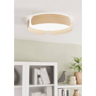 Бяло/естествено LED осветително тяло за таван VALCASOTTO – EGLO