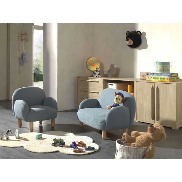 Бежов детски диван от букле 89 cm Rocky – Vipack-image-1