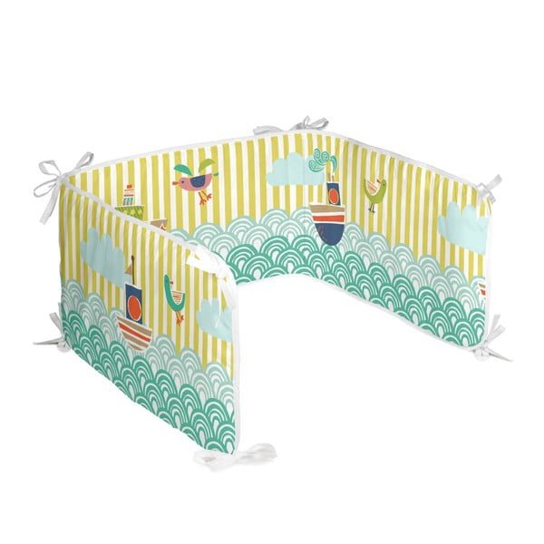 Памучна калъфка за матрак за детско легло , 210 x 40 cm Ahoy There - Moshi Moshi