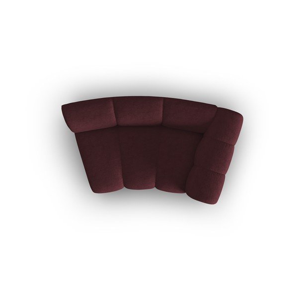 Модул за диван в цвят бордо (десен ъгъл) Lupine - Micadoni Home-image-4