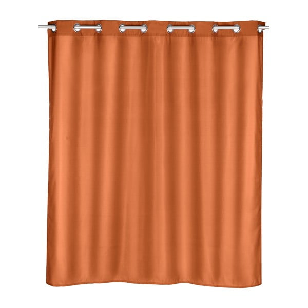Оранжева завеса за душ Comfort, 180 x 200 cm Comfort Flex - Wenko