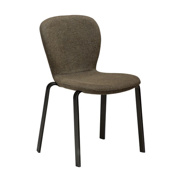 Тапициран трапезен стол в цвят каки Heap – DAN-FORM Denmark