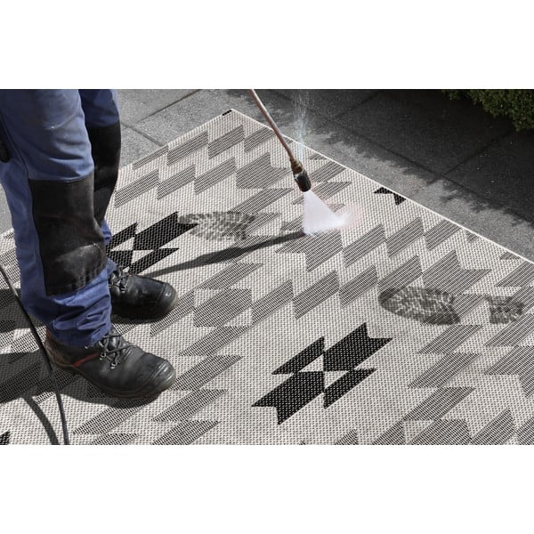 Черно-бял килим на открито Geo, 160 x 230 cm - Ragami-image-4