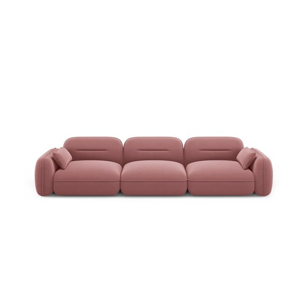 Розов кадифен диван 320 cm Audrey – Interieurs 86