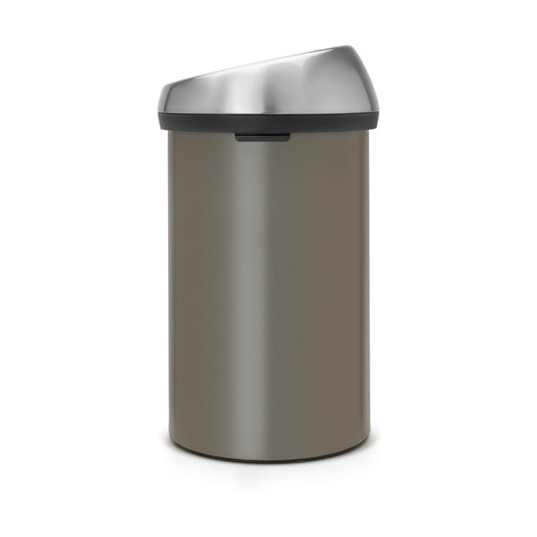 Сиво стоманено кошче за боклук, отваряне с докосване 60 l Touch Bin – Brabantia