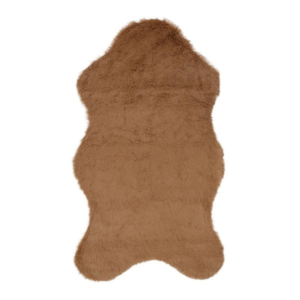 Кафяв килим от изкуствена кожа Pelus Brown, 90 x 150 cm - Unknown