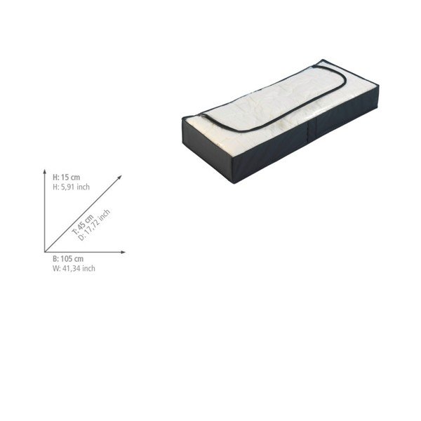 Черна кутия за съхранение под леглото , 105 x 45 cm - Wenko-image-1