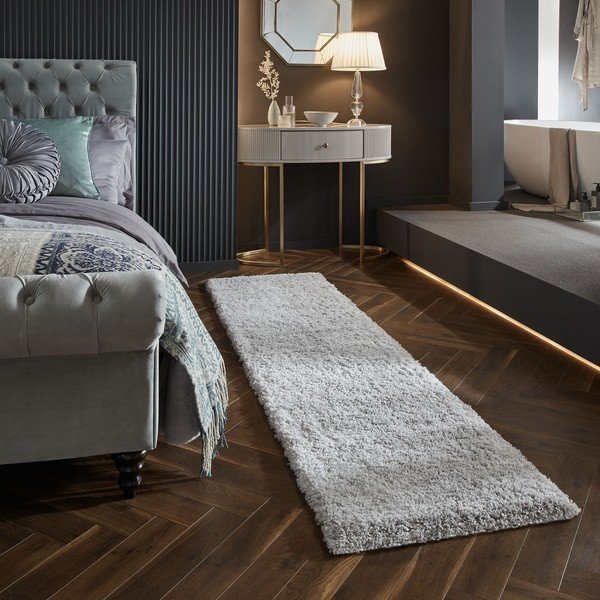 Светлосива пътека 60x230 cm - Flair Rugs-image-1