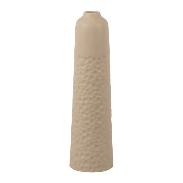 Бежова керамична ваза Carve, височина 27,5 cm - PT LIVING