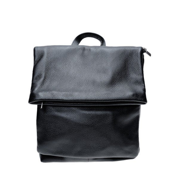 Черна кожена раница - Isabella Rhea