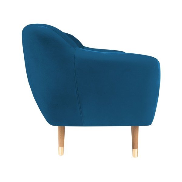 Диван от синьо кадифе , 158 cm Benito - Mazzini Sofas-image-3