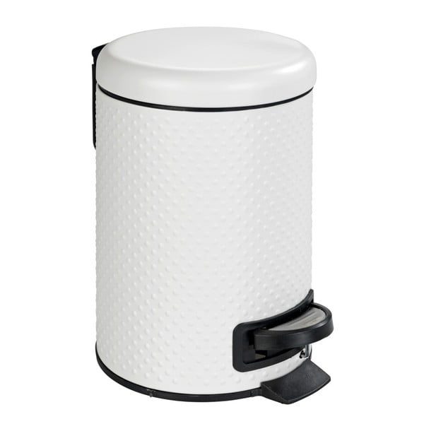 Бяло кошче за отпадъци за баня, изработено от стомана , 3 л Punto - Wenko