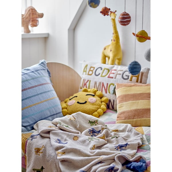 Кремаво бебешко одеяло 130x160 cm Plane – Bloomingville Mini-image-4