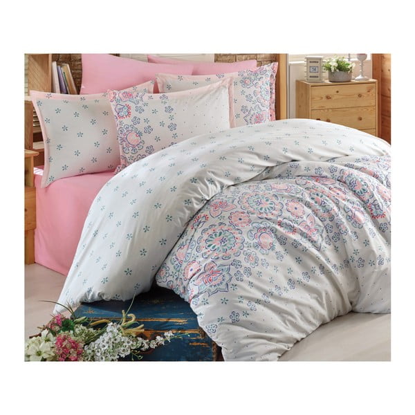 Комплект памучно спално бельо и чаршафи Sarrido, 200 x 220 cm - Unknown