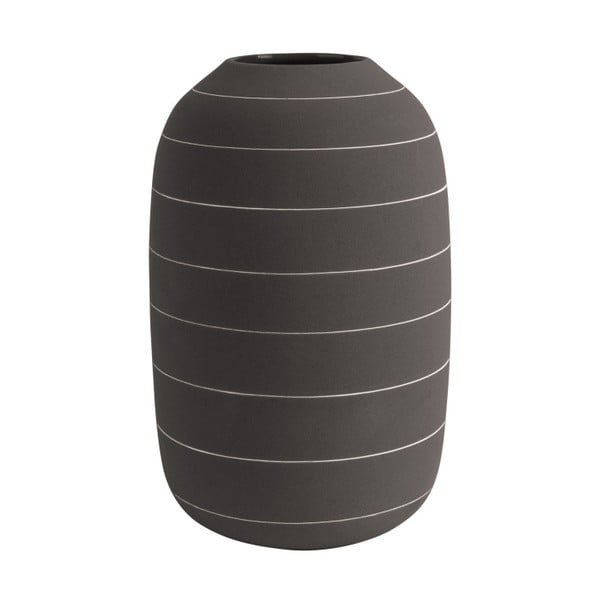 Тъмнокафява керамична ваза Terra, ⌀ 16 cm - PT LIVING