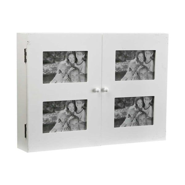 Дървен ключодържател за стена с рамки за 4 снимки - Versa