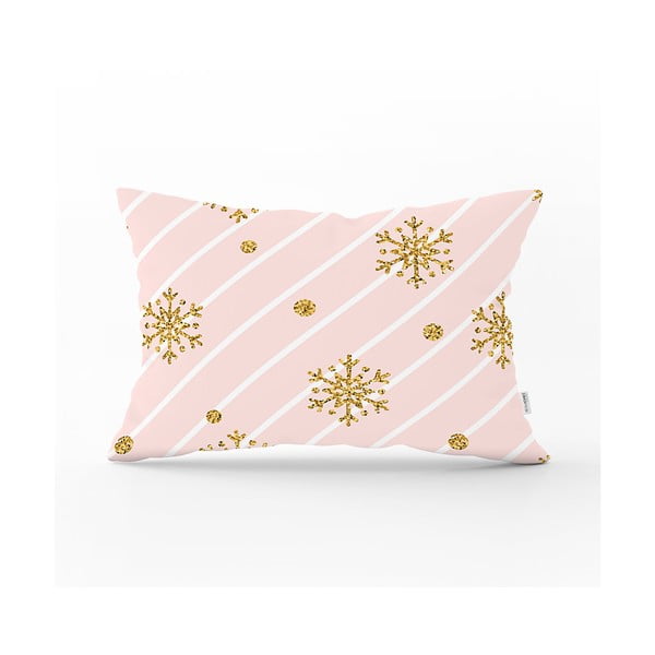 Коледна калъфка за възглавница Златна снежинка, 35 x 55 cm - Minimalist Cushion Covers