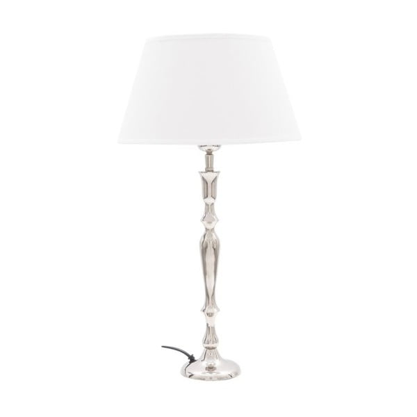 Stolní lampa Just II Chrome/Creamt, 30 cm