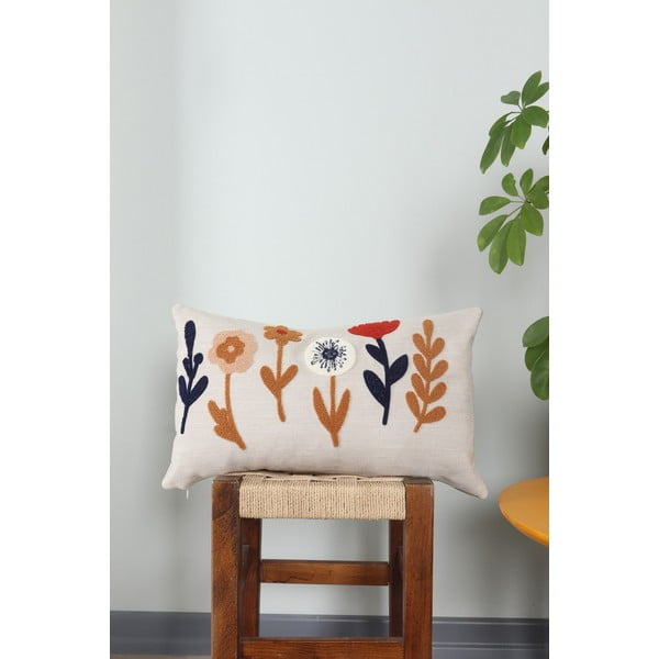 Ленена декоративна възглавница 25x43 cm Orkide – Mioli Decor-image-1