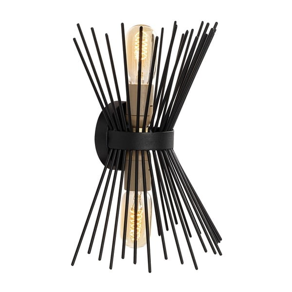 Черна стенна лампа Kirpi – Opviq lights-image-2