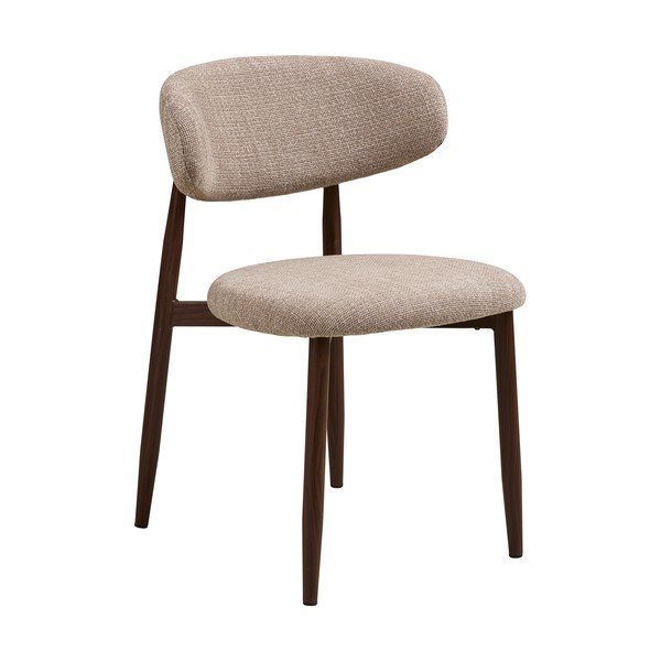 Бежов/тъмнокафяв тапициран трапезен стол Levanto – House Nordic