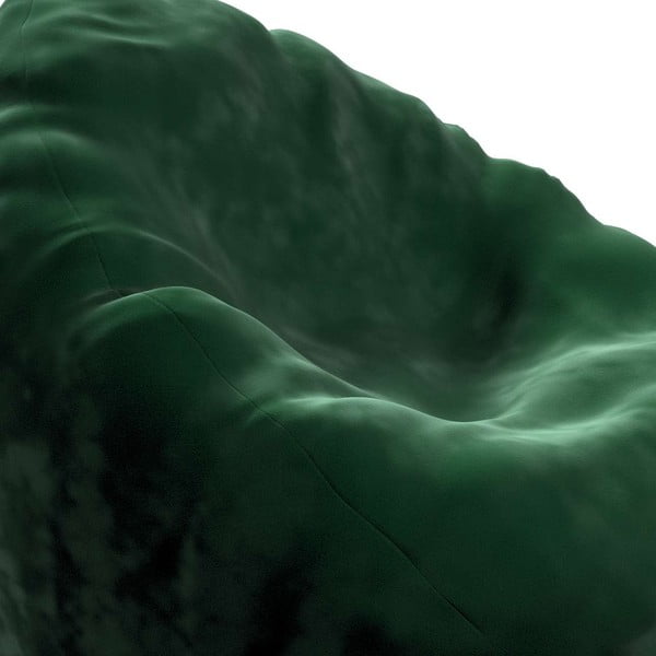 Зелена чанта за сядане Posh Velvet - Yellow Tipi-image-1