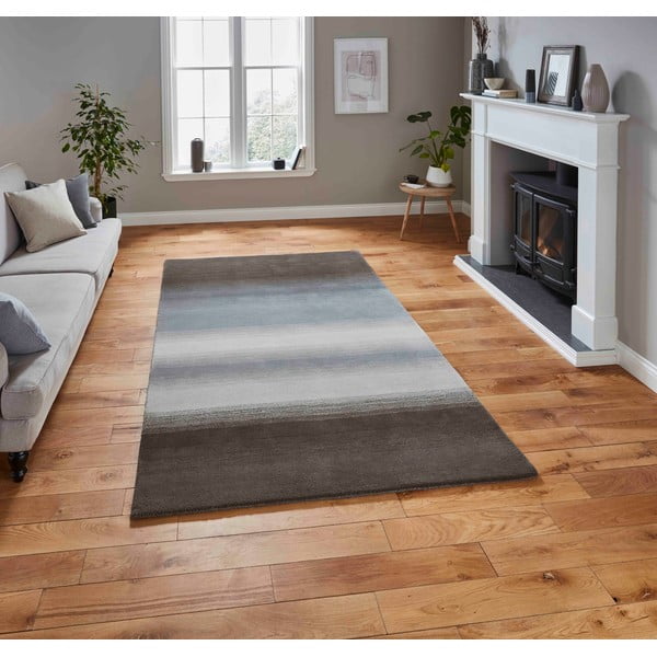 Сив вълнен килим 230x150 cm Elements - Think Rugs-image-1