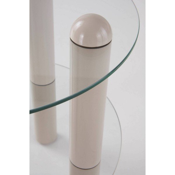 Стъклена кръгла странична масичка ø 48 cm Egan – Jotex-image-2