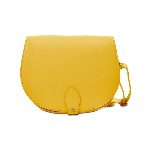 Жълта кожена чанта Coralie - Infinitif