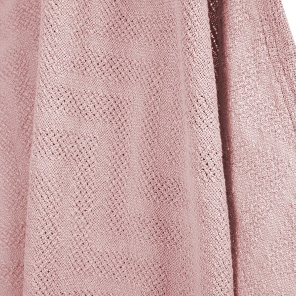 Розово плетено бебешко одеяло от органичен памук 80x80 cm Lil Planet - Roba-image-3