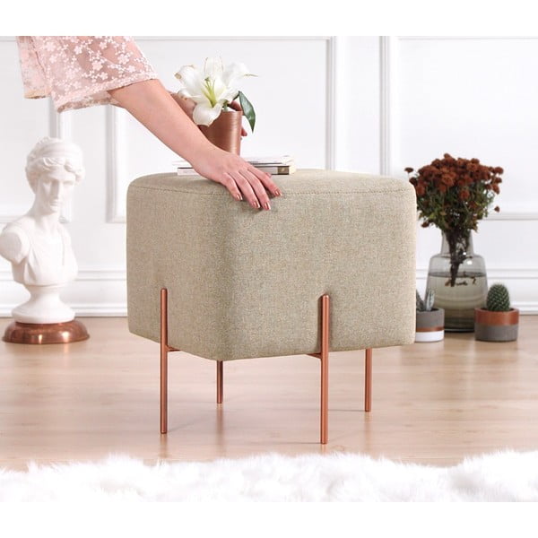 Бежова табуретка Copper – Artie-image-3