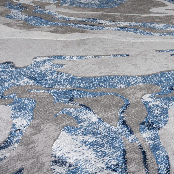 Син/сив килим 80x150 cm Marbled – Flair Rugs-image-4