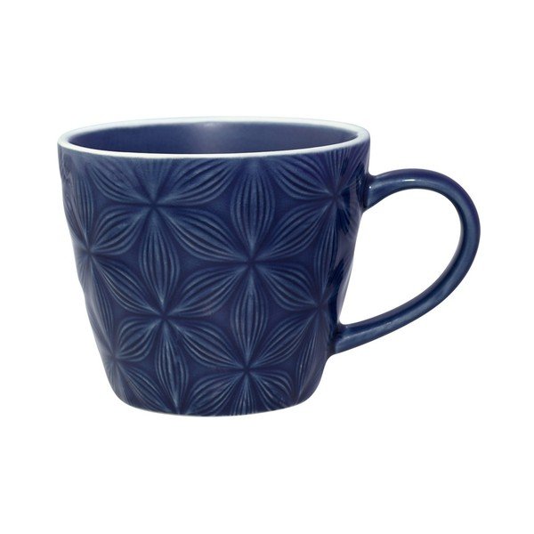 Tmavě modrý keramický hrnek Green Gate Kallia