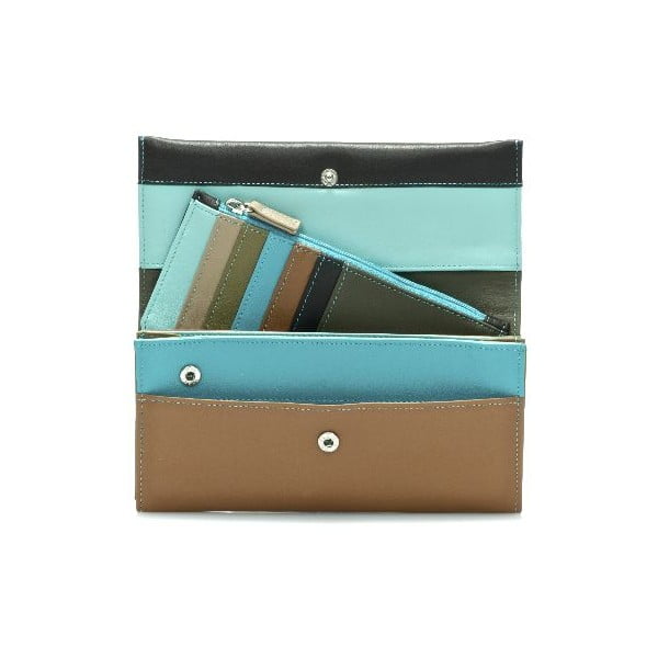 Peněženka a pouzdro na kreditní karty Matinee Brown/Blue-image-1