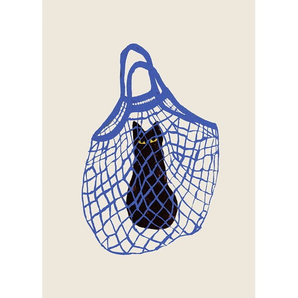 Постер 30x40 cm The Cat’s In The Bag – Chloe Purpero Johnson – The Poster Club