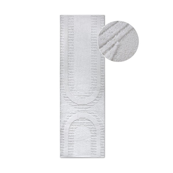 Кремава пътека 80x240 cm Bartoux Cream White – Elle Decoration