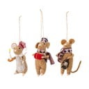 Вълнени коледни украси в комплект от 3 бр. 11 cm Peo – Bloomingville