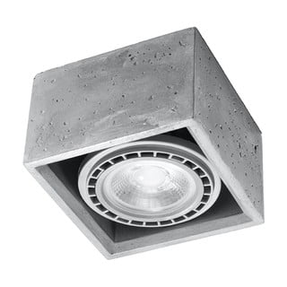 Сиво осветително тяло за таван 14x14 cm Postiga – Nice Lamps