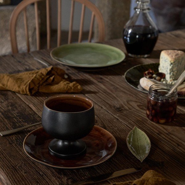 Светлозелена керамична купа за съхранение, дължина 18 cm Riviera - Costa Nova-image-4