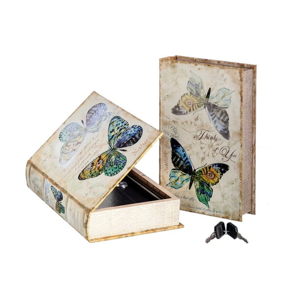Krabice ve tvaru knihy Unimasa Butterfly, 16 x 24 cm