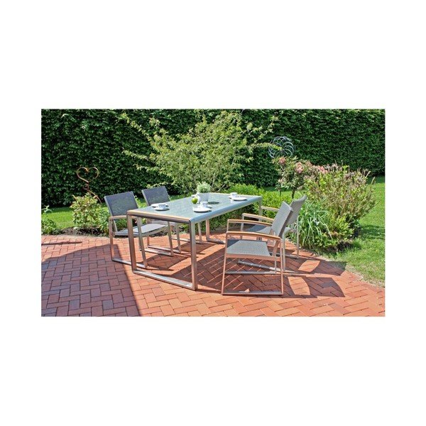 Сиво градинско кресло Ava – Garden Pleasure-image-2