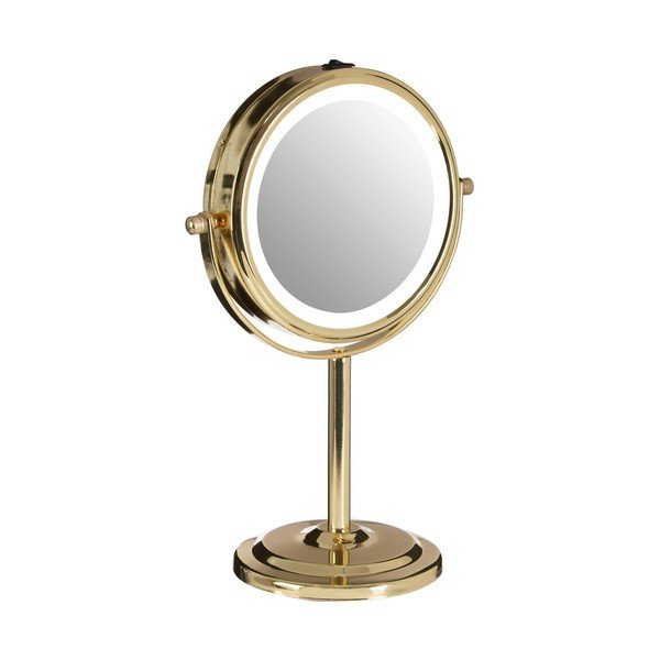 Козметично огледало със светлина/увеличително (увеличение 2x) ø 15 cm Cassini – Premier Housewares