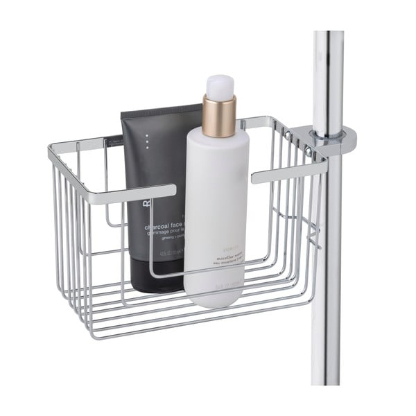 Рафт за баня без пробиване от неръждаема стомана в блестящо сребрист цвят Valognes – Wenko-image-3