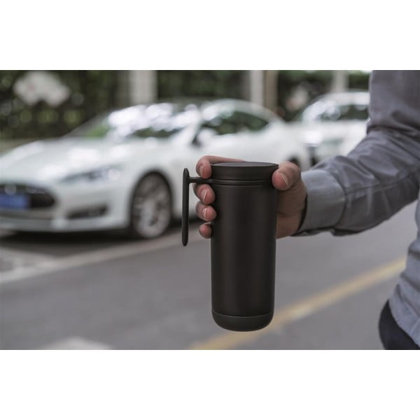 Черна термочаша за пътуване с дръжка XD Design Clik, 225 ml - XD Design-image-1