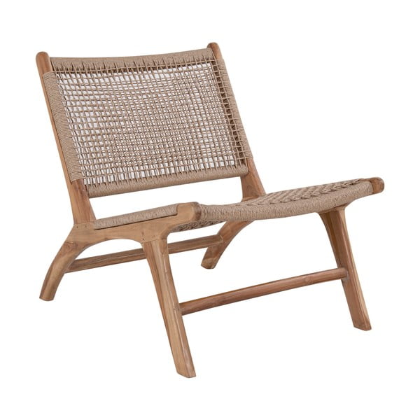 Кафяв градински стол от тиково дърво Derby - Bonami Essentials