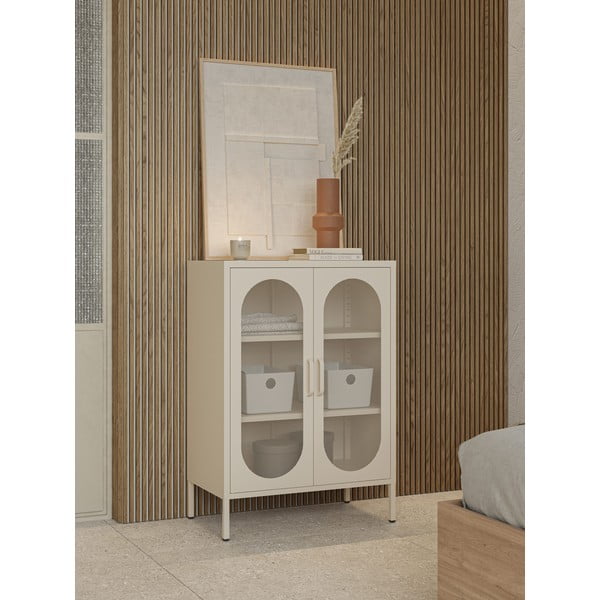 Кремаво шкафче 70x100 cm Diora – Marckeric-image-1