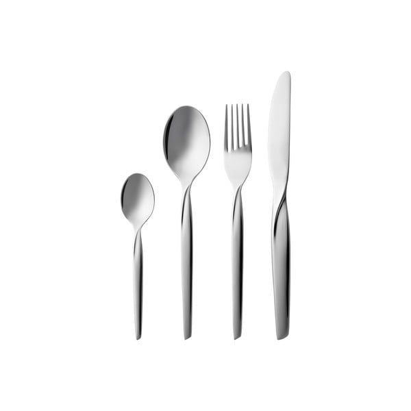 Прибори за хранене от неръждаема стомана в сребрист цвят 16 бр. Twist – Gense