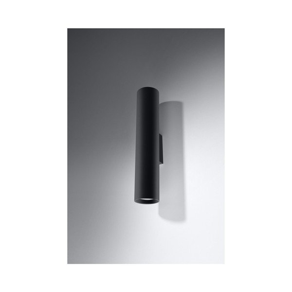 Черна стенна лампа 2 Castro - Sollux-image-2