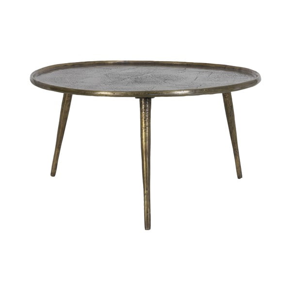 Метална кръгла масичка за кафе бронзова ø 67,5 cm Babina – Light & Living-image-2